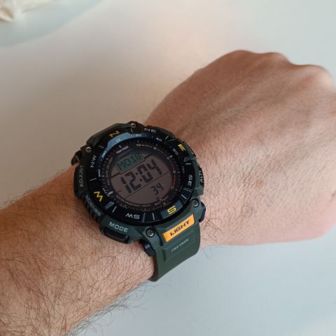 Casio PRO TREK prg-340-3dr (зеленый) Triple Sensor