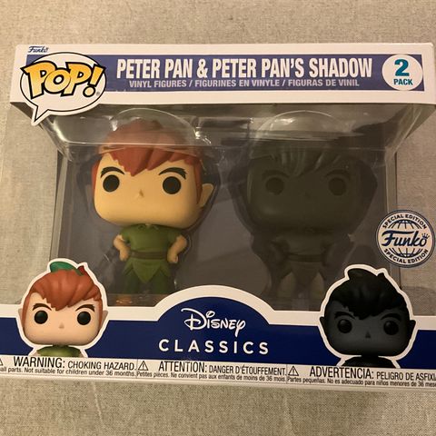 Funko pop! Peter Pan & Peter Pan's Shadow (2-Pack)