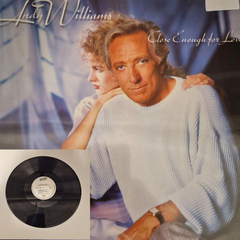 ANDY WILLIAMS/CLOSE ENOUGH FOR LOVE 1986 - VINTAGE/RETRO LP-VINYL (ALBUM)