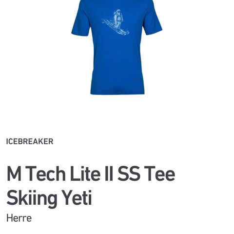 t-M Tech Lite II SS Tee Skiing Yeti