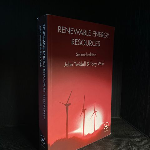 📚BORGE ANTIKVARIAT: «Renewable Energy Resources”