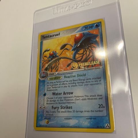 Pokemon TCG Tentacruel Prerelease Stamp Promo 2006