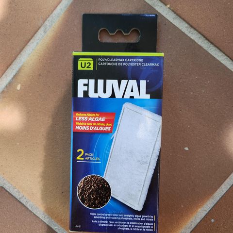 Ny Fluval U2 Clearmax Filter Media 2pk Selges