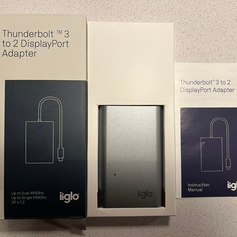 Iiglo Thunderbolt 3 to 2 DP adapter