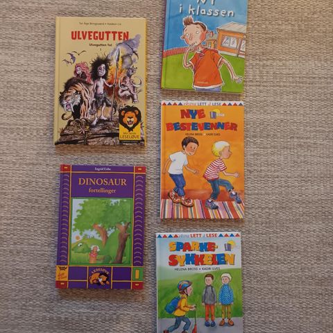 Bøker barn oppstart 1 klasse lett leste