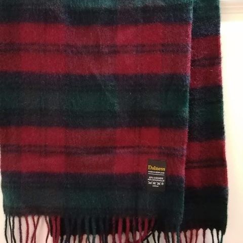 Dalness Wool/Cashmere Plaid Skjerf