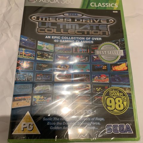 forseglet sega mega drive collection til xbox 360