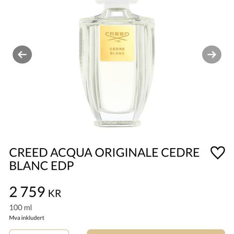 Creed perfum billig