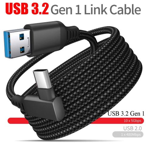 VR Link kabel (6m USB 3.2 B/C) for Meta/Oculus, Pico osv.