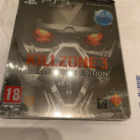 forseglet killzone 3 til ps3 i steelbook