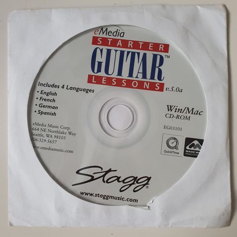 Opplærings-CD gitar-spilling