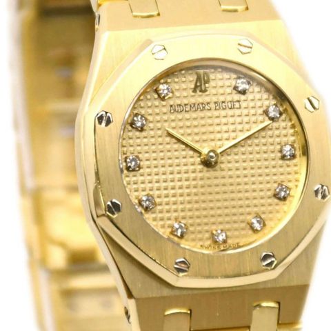 Vurderes solgt - Audemars Piguet Royal Oak 18k Quartz 26mm Dameur