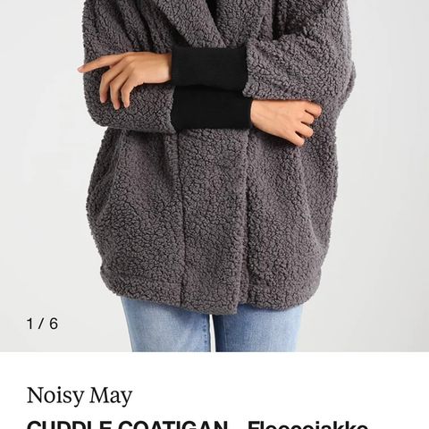 Helt ny og ubrukt Noisy May NMCUDDLE COATIGAN - Kort kåpe selges!