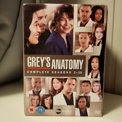 Grey's Anatomy sesong 1-10 komplett samleboks