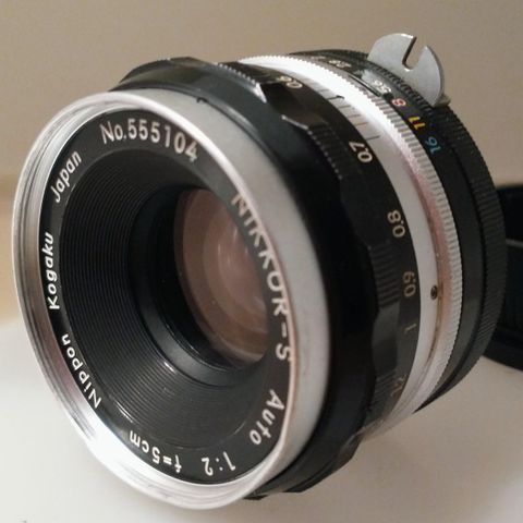 Nikon F Nikkor -S 5cm f/2 Nippon Kogaku Pat. Pend