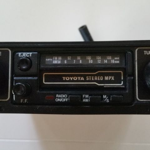 Radio kassett bilspiller original Toyota retro classic veteran