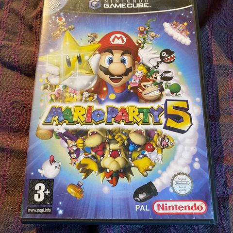 Mario Party 5 (GameCube) med VIP i bruksstand selges!