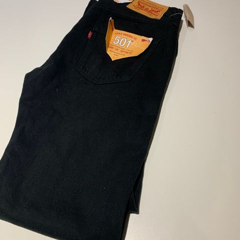 Levi’s 501 svart jeans, ny med merkelapper