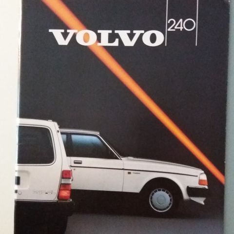 1987 VOLVO 240 -brosjyre. (NORSK)