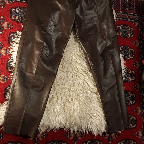 Real leather pants size 38 M brown