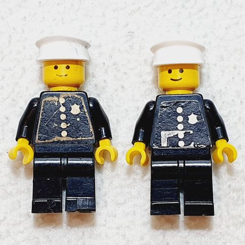LEGO City Police / Politi - Med klistremerke på brystet (eldre figurer)