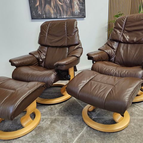 2 stk. Stressless® Reno(M) lenestoler Ekornes: NY PRIS:63.198,-