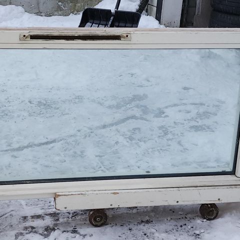 Nordan vindu 189x59 cm  2lagg isolert glass