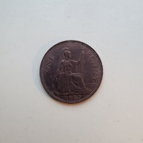 1 penny England - 1907, -29, -37, -48, -62, og -65