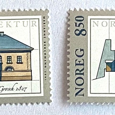 Norge 2001 Norsk Arkitektur. NK 1428-1429  Postfrisk