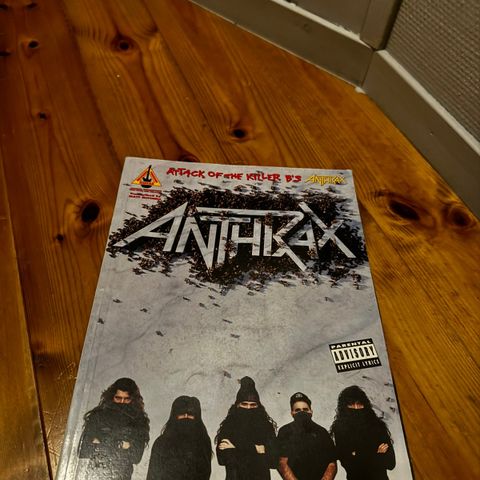 Anthrxax - Attack of the killer b’s - tabulature book selges