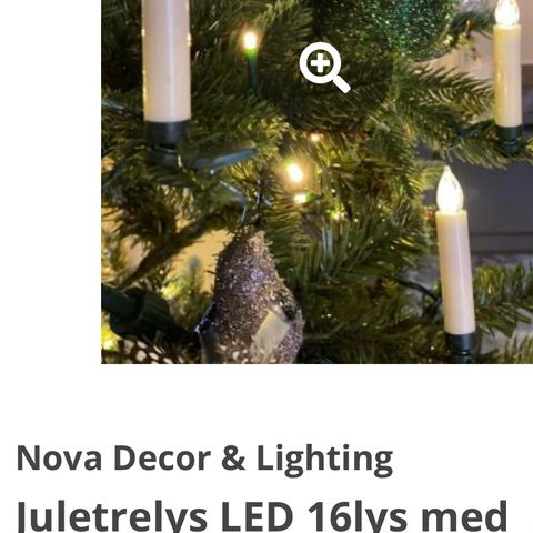 NOVA  juletrelys m/fjernkontroll