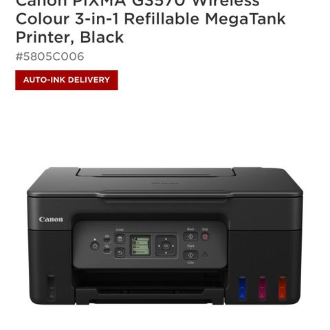 Canon Pixma G3570 (print/kopi/skanner)