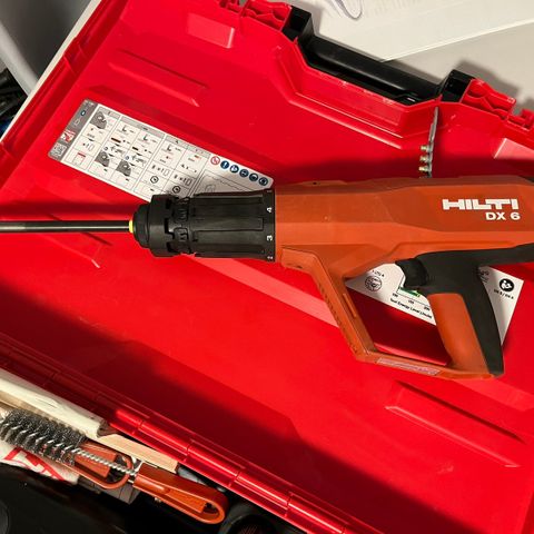 HILTI DX-6 Kit Boltepistol med tilbehør (som ny)