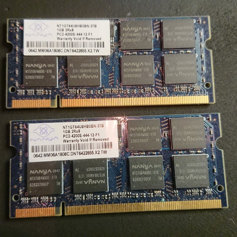 Nanya 1GB PC2-4200 DDR2-533MHz SoDimm Memory Module