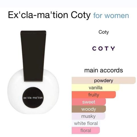 Exclamation Ex’cla-ma’tion Coty Paris Parfyme 30 ml