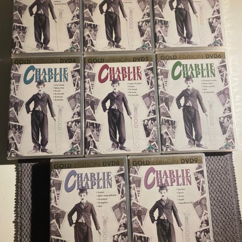 Charlie Chaplin Gold Edition 8x DVD (kortfilmer)