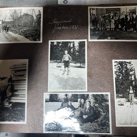 fotoalbum med bilder ca 1930