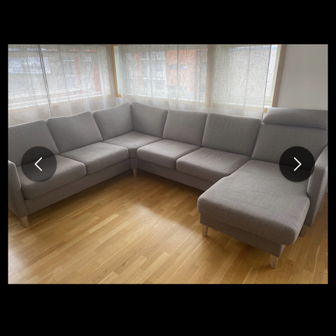 Nordic 3 seter sofa xl duo  følger med salongbord 22.000kr