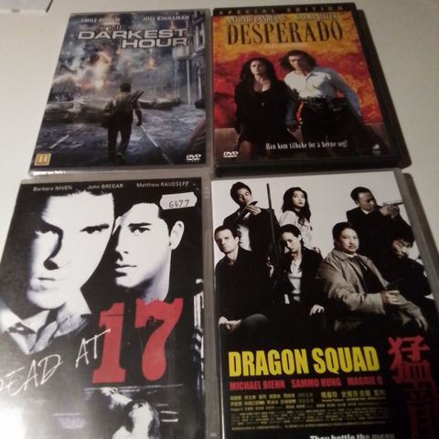 Dead at 17- Dragon Squad- Darkest  Hour- Desperado- Derailed