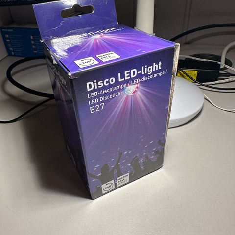 LED Discolight E27 sokkel