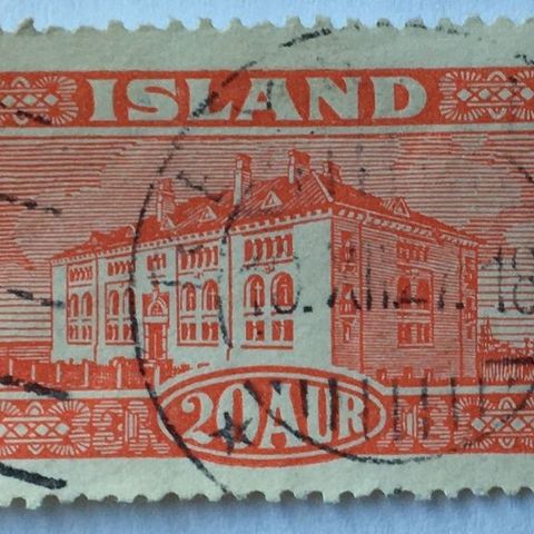 Island 1925 Landskapserie  AFA 116 Stemplet