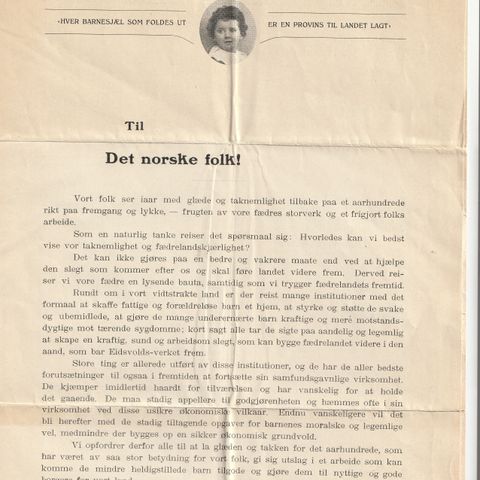 Det Nationale Jubilæumfond for barn 1914