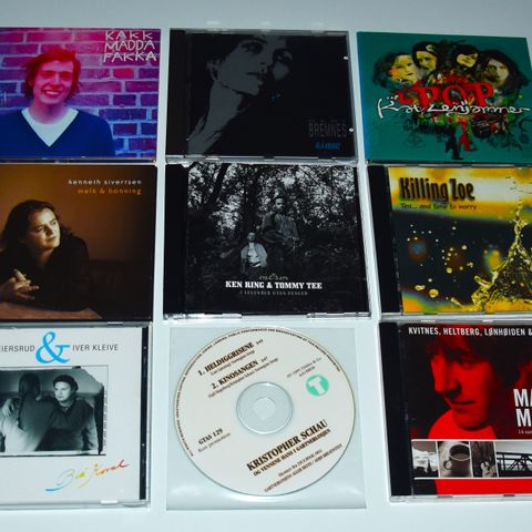 CD norsk pop, rock, vise, country..  K