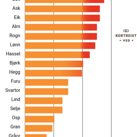 Super ved fra bøk (sjekk brennverdien, bilde) 45 cm