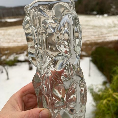 Nydelig glassfarget Murano vase