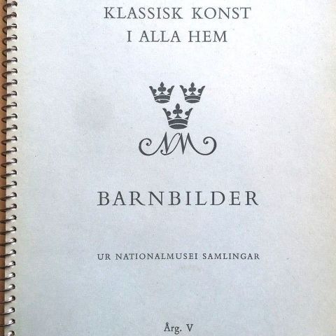 "Barnbilder ur Nationalmusi samlingar". På svensk