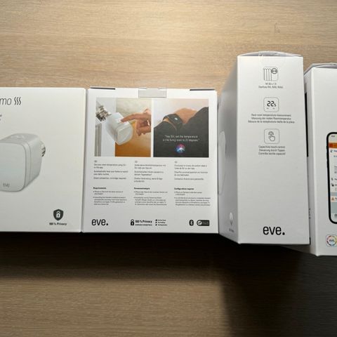 Eve Thermo Radiator ventil med bluetooth og thread for Apple HomeKit (1 stk)