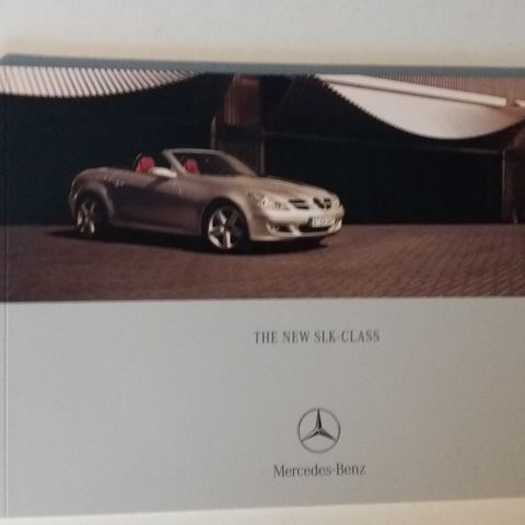 Mercedes-Benz SLK -klasse -brosjyre. R171 (Engelsk tekst)