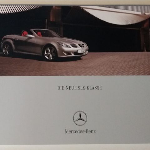 Mercedes SLK -brosjyre. ( TYSK ) R171