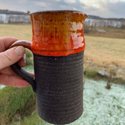 Retro vase/mugge i keramikk